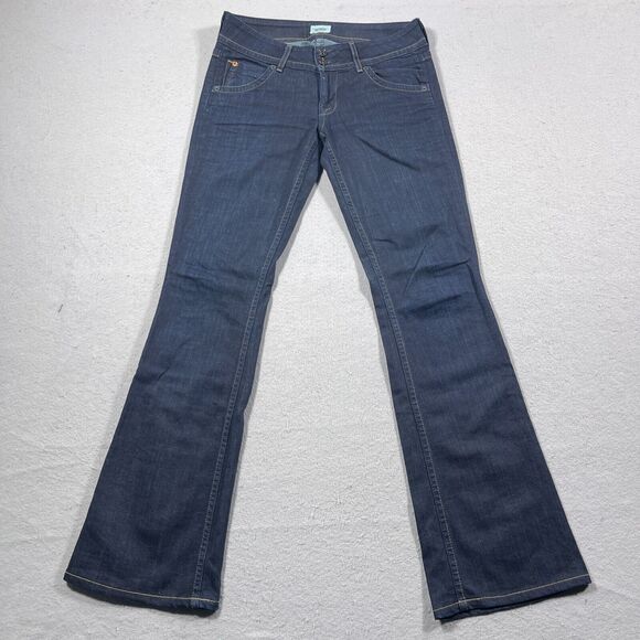 HUDSON Jeans Women’s Size 28 Signature Flap‎ Pocket Dark Wash Low Rise Bootcut - Picture 1 of 12